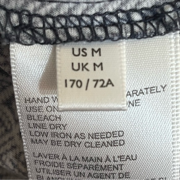 Women’s Urban Outfitters Cottage Print Pull On Pants Size Medium Black & White - Picture 9 of 13